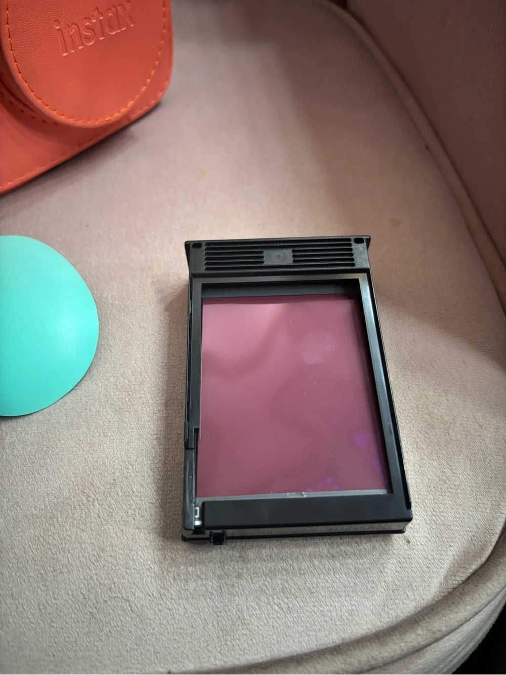 Fujifilm Instax Compact Camera Case in Coral Orange